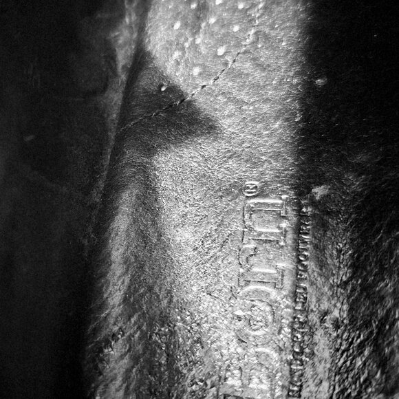 Black Born Leather Booties  8M 1" Heel - Picture 3 of 9